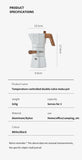 Bincoo Dual Valve Moka Pot Espresso Machine Thermostatic Extraction Coffee Moka Pot Hand Brewed Coffee Pot Barista Accessories