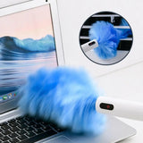 Rotating Spin Cleaner Duster Multi-Function 360 Spin Electric Feather Duster Vacuum Cleaner Battery Operated With Touch Button