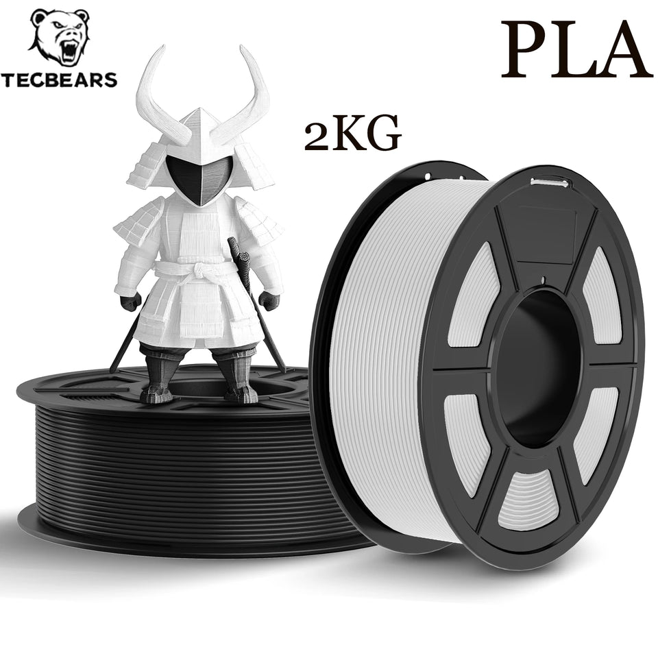 TECBEARS pla 3D filament Printer PLA 2KG 1.75mm ±0.02mm Environmentally friendly, smooth and bubble-freefilament FDM DIY Gift