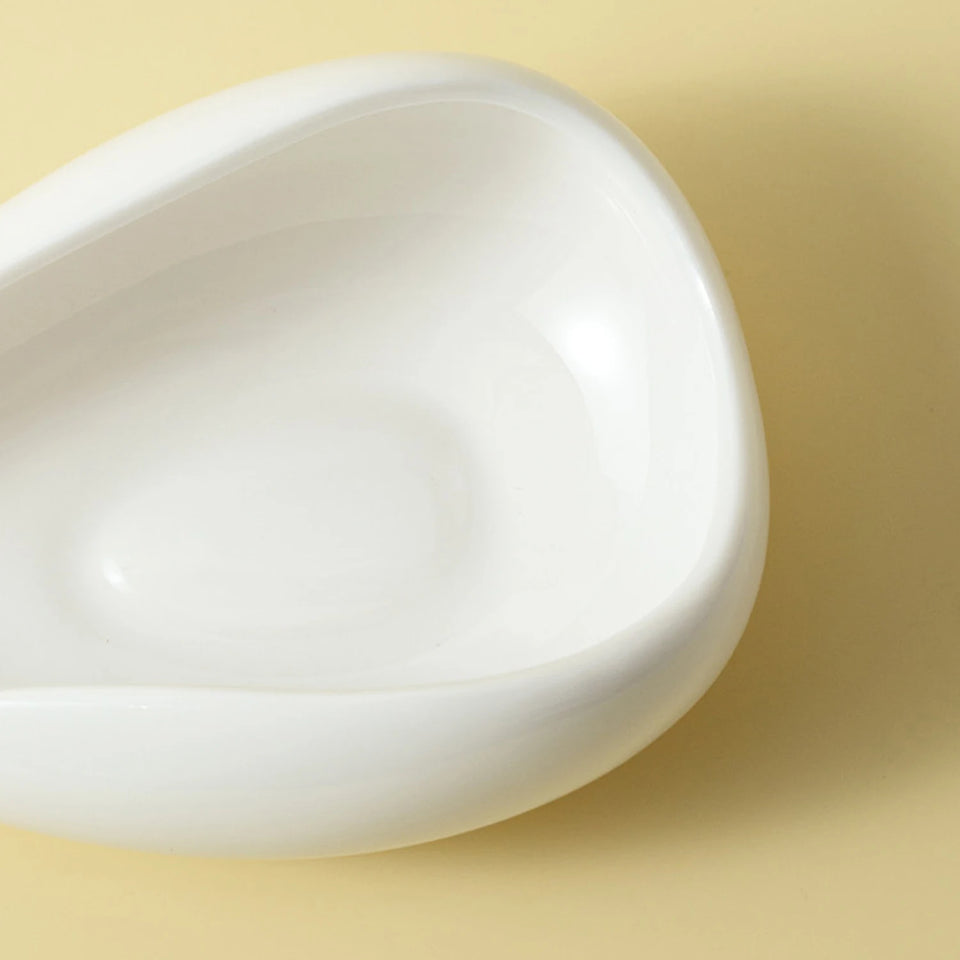 Ceramic Coffee Bean Dosing Cup, 35-40g Single Dose Measuring Tray for Coffee Bean and Tea, Chic Home Barista Tool Accessories