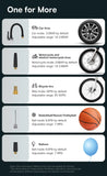 Baseus 2 In 1 Car Air Pump 8000mAh Power Bank Portable Air Compressor with LCD Digital Display Car Tire Inflator Pump