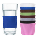 Silicone Cup Sleeve Heat Insulation Bottle Sleeves Non-slip Mug Sleeve Glass Bottle Cover For Mugs Ceramic Coffee Cups Wraps