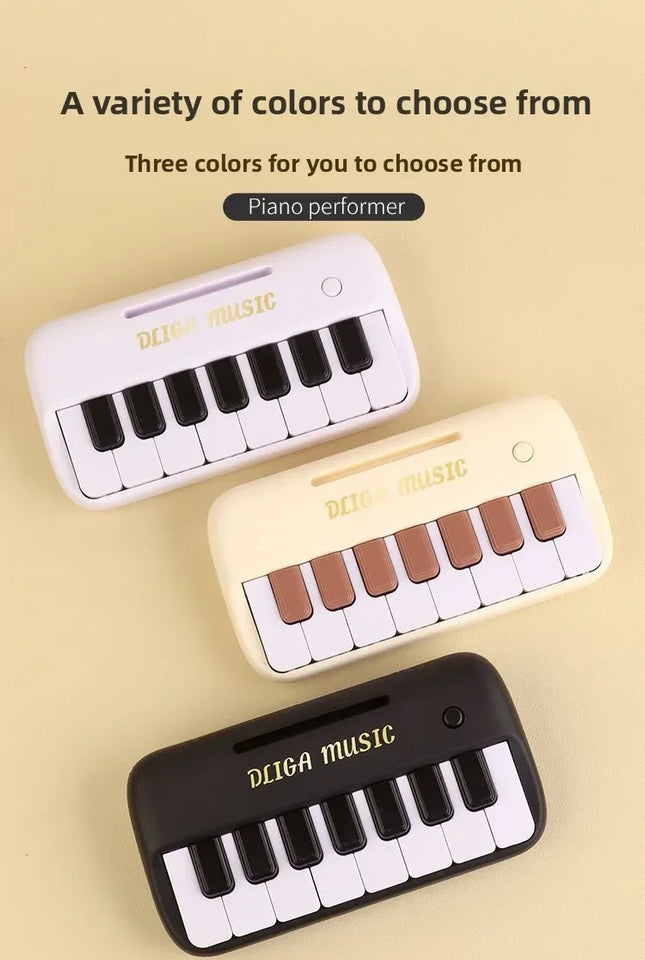 Portable 15 Keys Digital Keyboard Children Mini Electronic Piano Children Musical Instrument Educational Toys for Children Gift