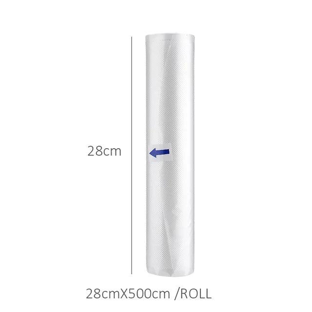 Household Food Saver Vacuum Bag Storage Bags Machine Film Sealer Vacuum Packer Saran Wrap Food Fresh Long Keeping 1 Roll