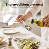 6pcs/set Food-grade Stainless Steel Measuring Spoon Anti-Scratch Sugar Coffee Powder Spice Scoop for Home Baking Daily Cooking