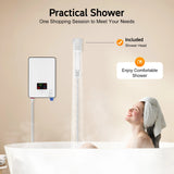 4500W 110V Water Heater, Touch Screen Electric Water Heater, Instantaneous Water Heater  On Demand Bath Shower