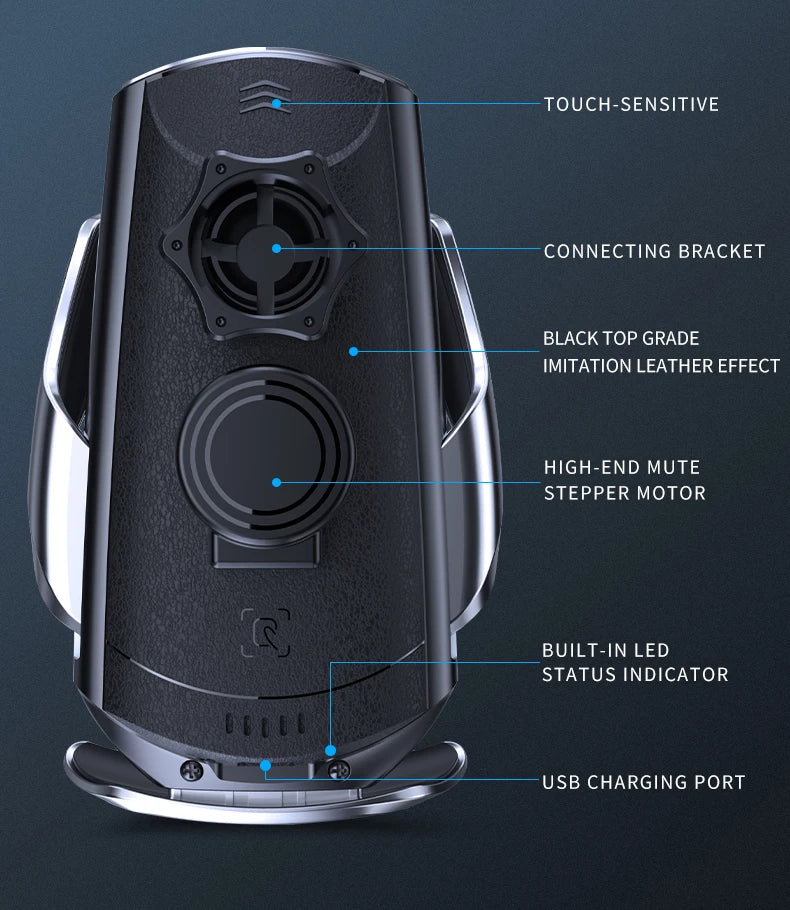 For Jaguar XE 2015 2016 2017-2021 Magnetic Car Phone Holder Magnet Mount Wireless Charging Phone Stand Customized Bracket Base