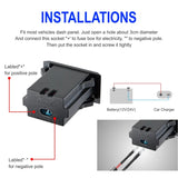 Quick Charge 3.0 USB Socket Outlets usb 12v automotiva car usb charger fast charge QC3.0 Car Socket Adapter for RV Boat