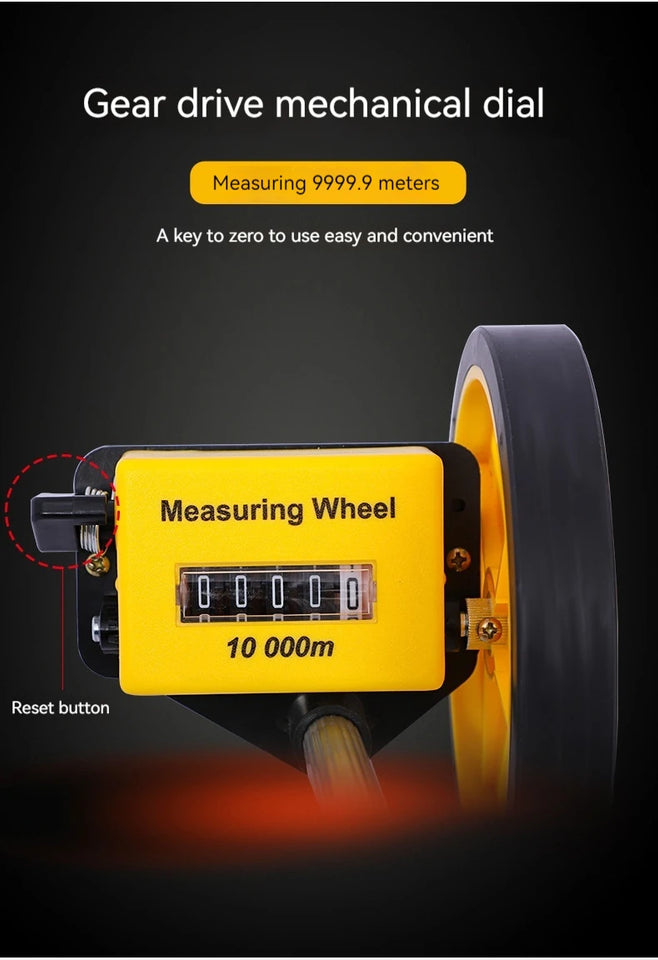 Electronic Rangefinder, Mechanical Rangefinder Wheel Digital Display, Manual Measurement, Roller Measurement