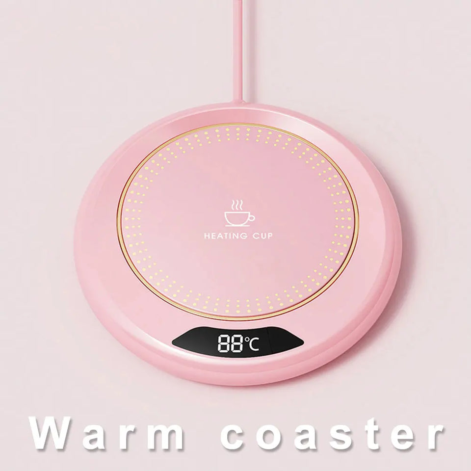 USB Coffee Mug Warmer with 3 Temperature Settings Smart Cup Warmer Electric Beverage Warmer for Hot Coffee Tea and Milk