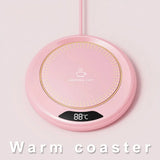 USB Coffee Mug Warmer with 3 Temperature Settings Smart Cup Warmer Electric Beverage Warmer for Hot Coffee Tea and Milk