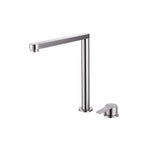 Hidden Lifting Folding Kitchen Faucet 304 Stainless Steel Sink Faucet Hot and Cold Mixed Water Separate Sink Tap Dual Holes