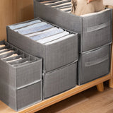 Closets Clothes Organizer Foldable Clothing Underwear Jeans Storage Box Drawer Organizer with Handles Wardrobe OrganizersDivider