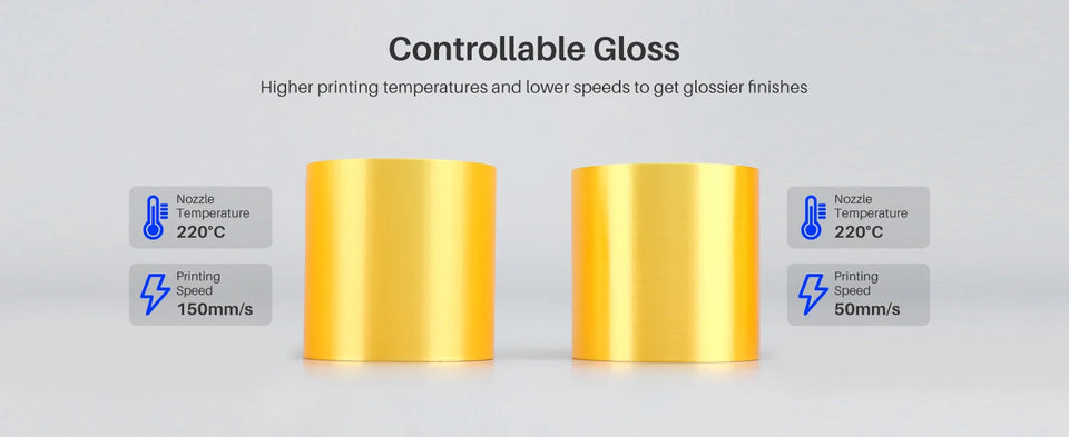 ELEGOO 5/10KG Silk Filament PLA 1.75mm 3D Printer Filament for FDM 3D Printers Elegoo PLA for Elegoo Centauri Carbon