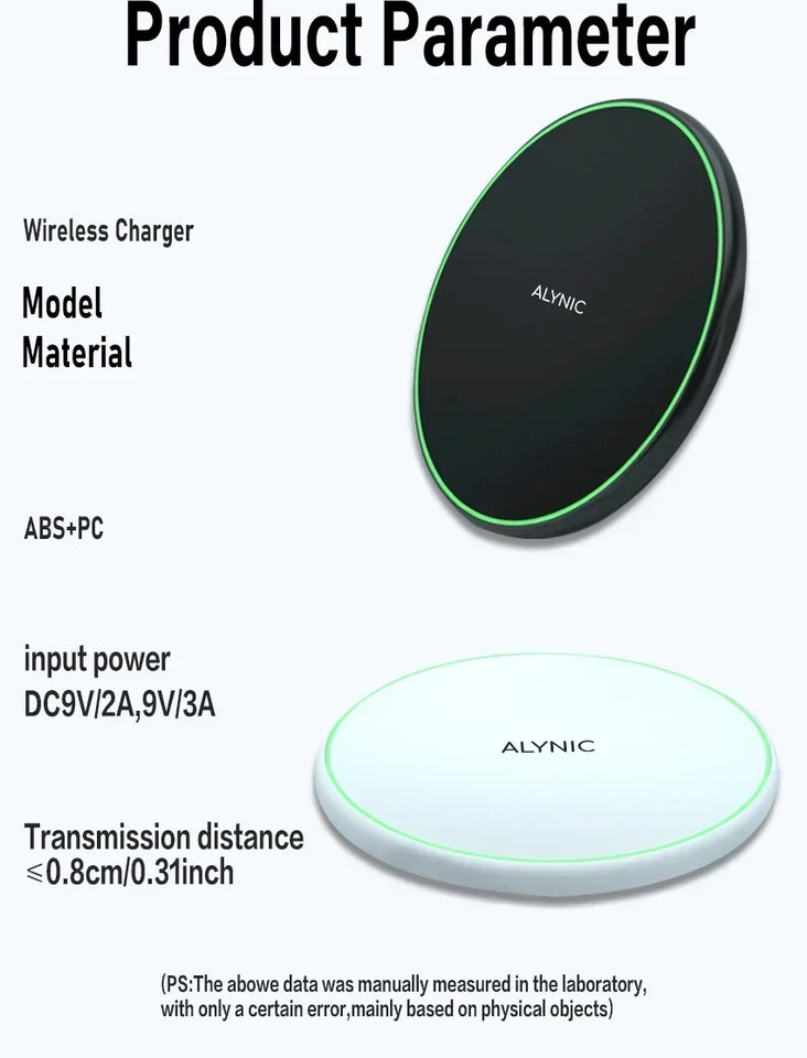 Fast Wireless Charger Pad Stand for iPhone 16 15 14 Samsung Xiaomi Earphone Phone Chargers Induction Wireless Charging Station