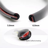 5M Car Door Edge Sealing Strip Transparent PVC Scratch Protector Strip Anti-collision Stickers Door Anti-scratch Car Accessories