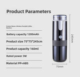 Electric Coffee Maker Convenient Capsule Ground Coffee Brewer Travel Camping Coffee Maker for Ground Coffee and KCUP Capsules