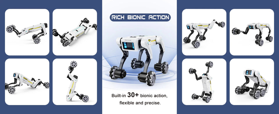 Intelligent AI RC Robot Dog Voice Dialogue APP Remote Control Programming Singing Dancing Machine Dog Kids Toys