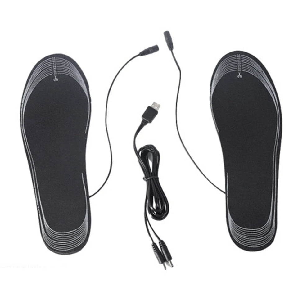 USB Heated Shoe Insoles Electric Foot Unisex Warming Pad Feet Warmer Sock Mat Winter Outdoor Sports Heating Insole Winter Warm