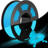 Glow in the Dark PLA 3D Printer Filament 1.75mm Rainbow Bundle Dimensional Accuracy +/- 0.03mm 250g for 3D Printing