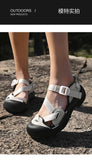 Summer New Handmade  Sandals Leisure Beach Shoes For womens  Outdoor Wading Shoes Man Breathable Casual Anti-collision Toe Flats