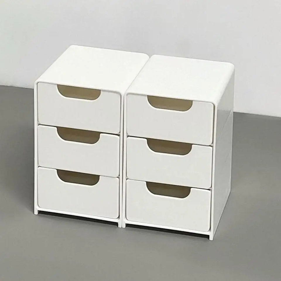Mini Storage Box Small Drawer Storage Box Layered Grid Drawer Style Storage Box Tier Desk Organizer With Drawers