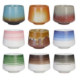 Retro Colorful Tea Cups 200ml Cute Coarse Ceramic Coffee Mugs