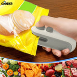Mini Bag Sealer Portable Rechargeable Handheld Heat Vacuum Sealer 2 in 1 Sealer and Cutter for Plastic Bags Food Storage