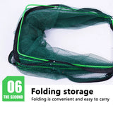 Folding lobster cage 2025 new style fishing trap fishing tool kit fish shrimp crayfish crab fishing net nylon material