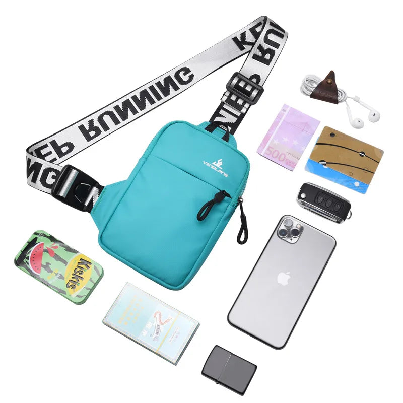 small chest bag women travel mobile phone bag outdoor Sports bag for men mini sling shoulder bag female messenger bag girl gift