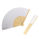 1-50PCS Paper Bamboo Folding Hand Fan Wedding Personalized Fans Party Decor Art Craft DIY Folding Fan for Wedding Party Decor
