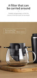 304 Stainless Steel Portable Coffee Filter Drip Coffee Tea Holder Reusable Mug Coffee Dripper Tea Cup Set Coffee Pot Coffeeware