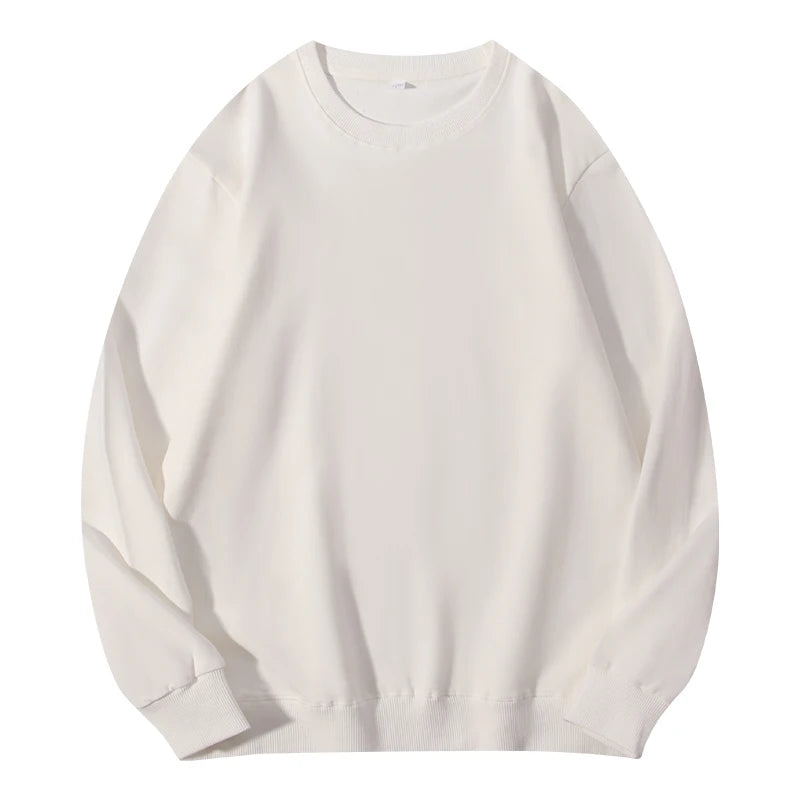 Autumn O-Neck Cotton Women's Sweatshirt Hoodies Basic Loose Casual Women Pullover Solid Sweatshirt Ladies Tops Factory Wholesale