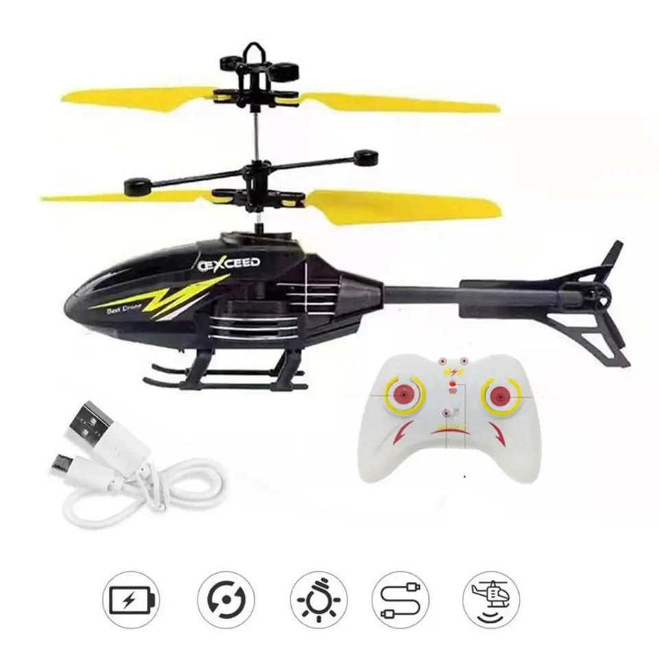 Remote Control Helicopter 2 Channel RC Helicopter Toys for Kids Flying Toys Infraed Induction Suspension Aircraft Charging Gifts