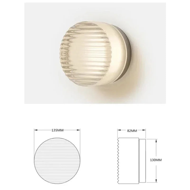 Nordic LED Wall Lamp Ceiling Light Acrylic Amber Jelly Grey Fixture Corridor Aisle Wall Sconces Commercial Decoration Lighting
