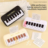 Portable 15 Keys Digital Keyboard Children Mini Electronic Piano Children Musical Instrument Educational Toys for Children Gift