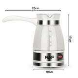 Electric Coffee Maker Glass Turkish Coffee Pot Italian Mocha Tea Milk Heating Machine Portable for Household Office 5-6 Cups
