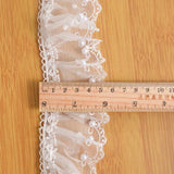 6CM Wide Modern Pleated Mesh Yarn Lace Trim Ribbon Dress Hair Accessories Boots Bag Pet DIY Crafts Supplies Decoration Fabric