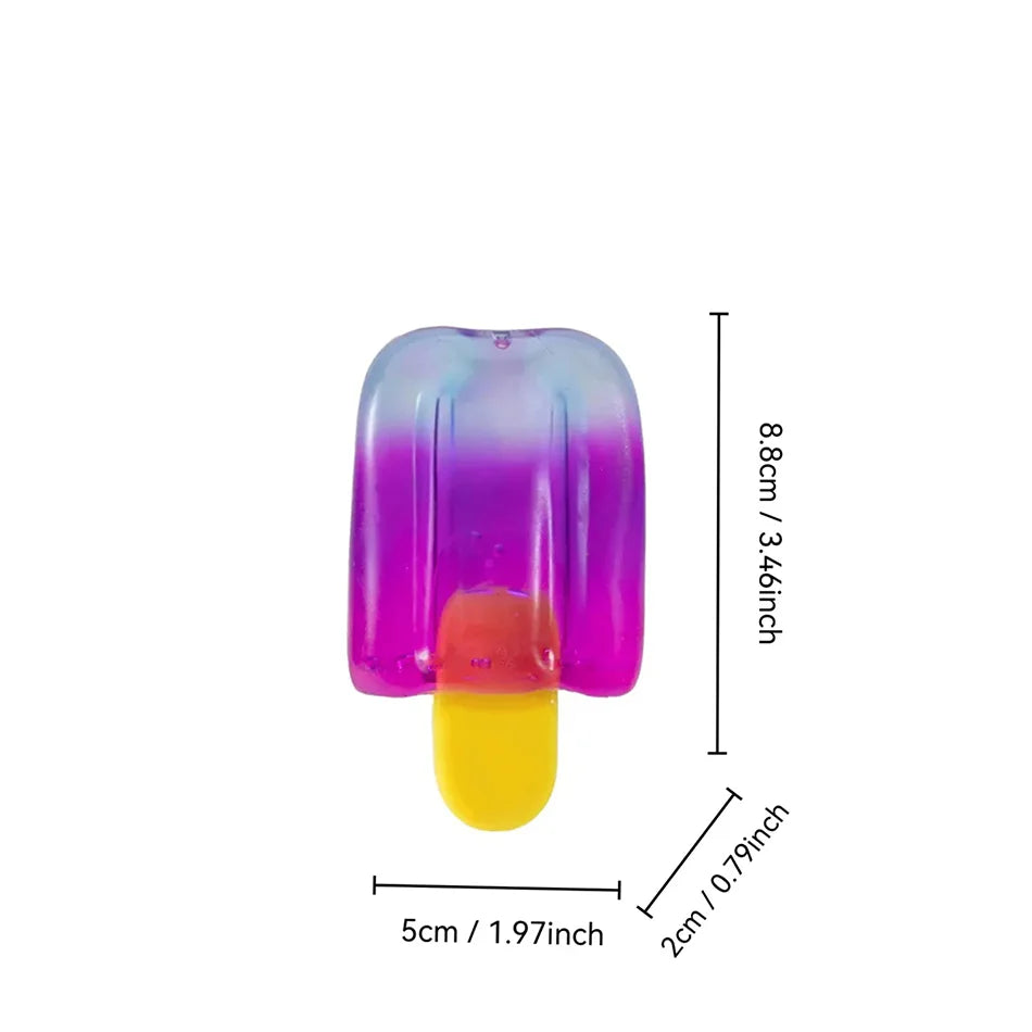 Cube By Schylling Sensory Squeeze Toy Ice Cream Color Squishy Stress Relief Fidget Toys Children Adults Collectable