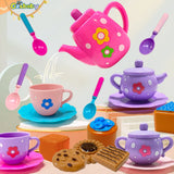 Tea Set For Little Girls, Tea Party Set, Tea Set For Toddlers Including Kettle, Cookies, Kids Play Food, Tea Party Accessories T