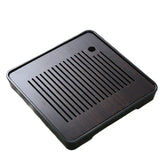 Bamboo Tea Tray Household Tea Set Accessories Small Tea Board Water Storage and Drainage Wet and Dry-use Tray Teaware Decorative