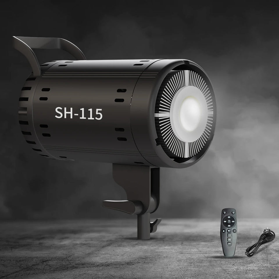 SH 115/135W LED COB Video Light Photography Lamp With Tripod Softbox Remote Control Video Light For Skit Video Photography