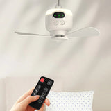 Portable Wireless Ceiling Fan Light Rechargeable Camping Fan with Remote Control Tent Fan for Outdoor Camping Dorm