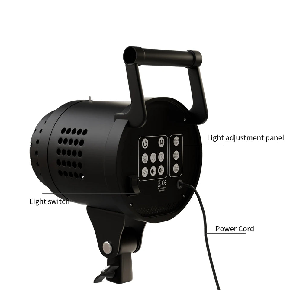 SH 115/135W LED COB Video Light Photography Lamp With Tripod Softbox Remote Control Video Light For Skit Video Photography