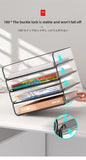 Desk Letter Tray Set, A4 Size Clear PET Stackable Document Organizer Office Desktop File Paper Holder Book Storage Rack.
