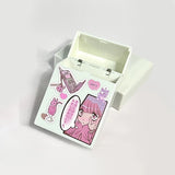 INS White 3 inch Korean Photocard Storage Box Photo Small Card Organizer Storage Case Desk Organizer Box School Stationery