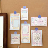 100 Sheets Cute Memo Book Non Sticky, Tearable Leave a Message Notebook Handheld Notes