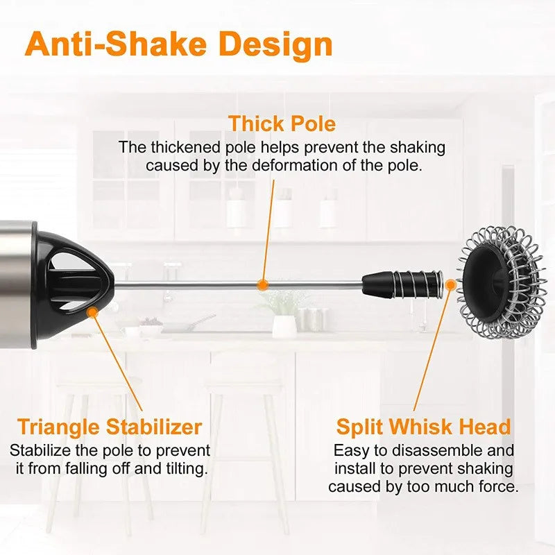 Electric Milk Frother Handheld Mini Foamer Coffee Maker Egg Beater for Chocolate Cappuccino Stirrer Portable Blender Whisk Tools