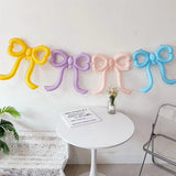 4PCS 22 inch love bow balloon set decoration theme party birthday party scene layout coffee dessert shop decoration