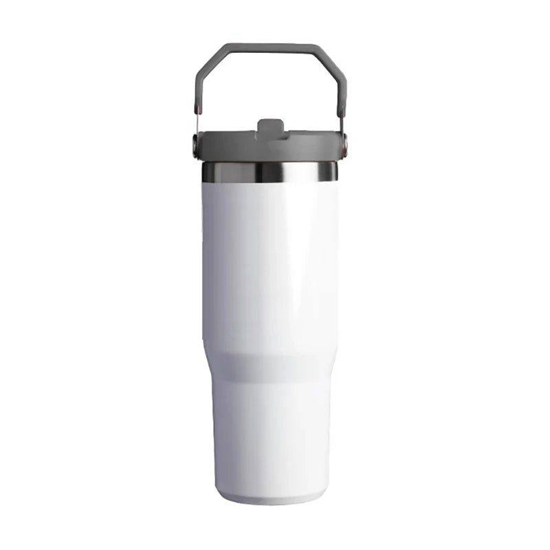 30OZ Sublimation Blank Tumbler Double Wall Stainless Steel Car Cup Coffee Mug Sublimation Water Bottle Vacuum Thermos Bottle